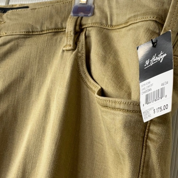 34 Heritage - Charisma Relaxed Straight Pants In Khaki Twill Size 46x34 - Picture 7 of 16
